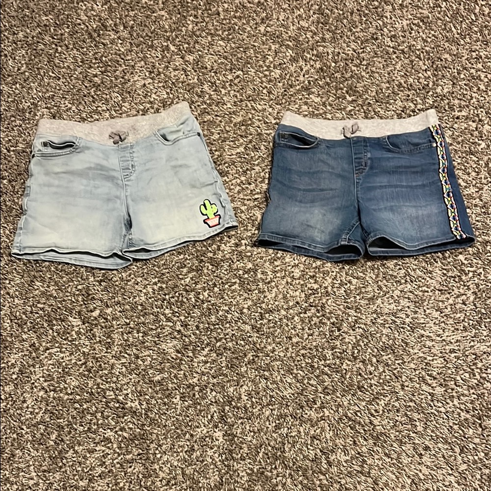 Lands' End Blue Denim Shorts Casual Summer Style